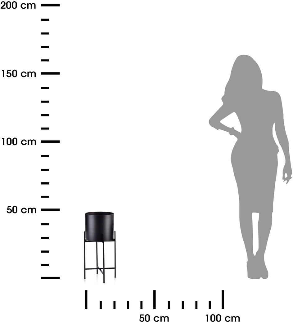 Mondex Doniczka Na Stojaku Czarna Loft