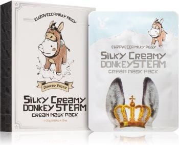 Elizavecca Milky Piggy Silky Creamy Donkey Steam zestaw maseczek płóciennych odżywienie i nawilżenie 10x25 ml