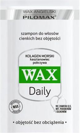 Wax Angielski Pilomax Szampon Włosy Cienkie Daily 1 Saszetka