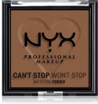 NYX Professional Makeup Can't Stop Won't Stop Mattifying Powder Golden puder matujący 09 Deep 6 g