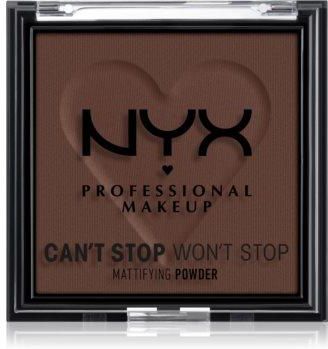 NYX Professional Makeup Can't Stop Won't Stop Mattifying Powder Golden puder matujący 10 Rich 6 g