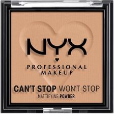 NYX Professional Makeup Can't Stop Won't Stop Mattifying Powder Golden puder matujący 06 Tan 6 g