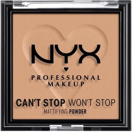 NYX Professional Makeup Can't Stop Won't Stop Mattifying Powder Golden puder matujący 06 Tan 6 g