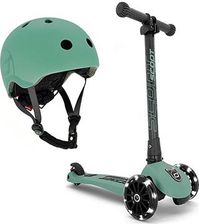 Zdjęcie Scootandride Highwaykick 3 LED Hulajnoga 3+ Forest + kask - Warszawa