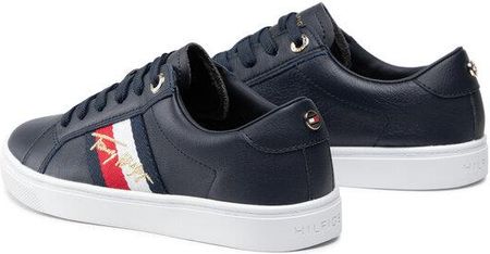 Tommy Hilfiger Sneakersy Th Signature Cupsole Sneaker Fw0Fw05224 Granatowy Ceny i opinie Ceneo.pl