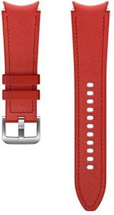 Samsung Hybrid Leather 20mm M/L do Galaxy Watch4 Czerwony (ET-SHR89LREGEU)