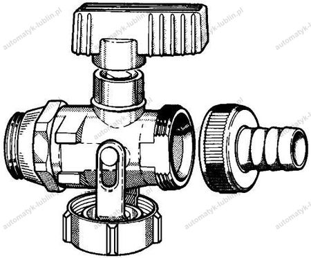 Meibes KUREK KULOWY KFE zE zŁĄCzKĄ DO WĘŻA 1/2 PN16 10638