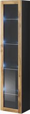 Cama Meble Witryna Vigo Szko'180' 180/40/30 Czarny/Db Wotan Vigowit180 Cz/W 716189