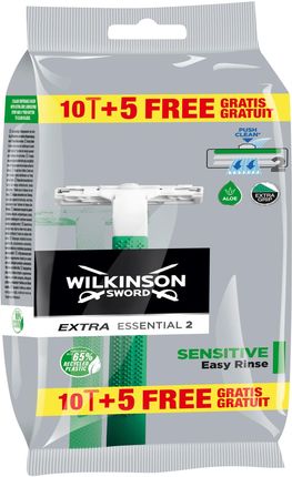 Wilkinson Sword Extra2 Sensitive Jednorazowe Maszynki Do Golenia Dla Mężczyzn 15 Szt