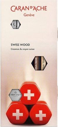 Zestaw Ołówków Caran D'Ache Swiss Wood Hb 2Szt +