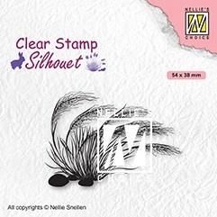 Nellie'S Choice Stempel Sil084 Blooming Grass-3