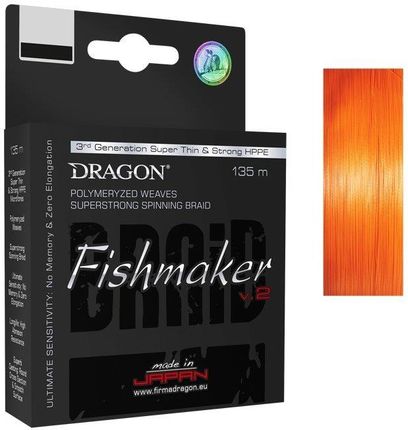 Dragon Plecionki Fishmaker V2/Momoi Orange 0,20Mm