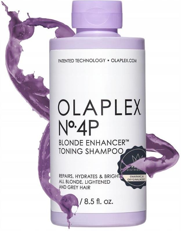 Olaplex No.4P Blonde Enhancer Toning Shampoo Fioletowy szampon do włosów blond 250ml - zdjęcie 3 Olaplex No.4P Blonde Enhancer Toning Shampoo Fioletowy szampon do włosów blond 250ml