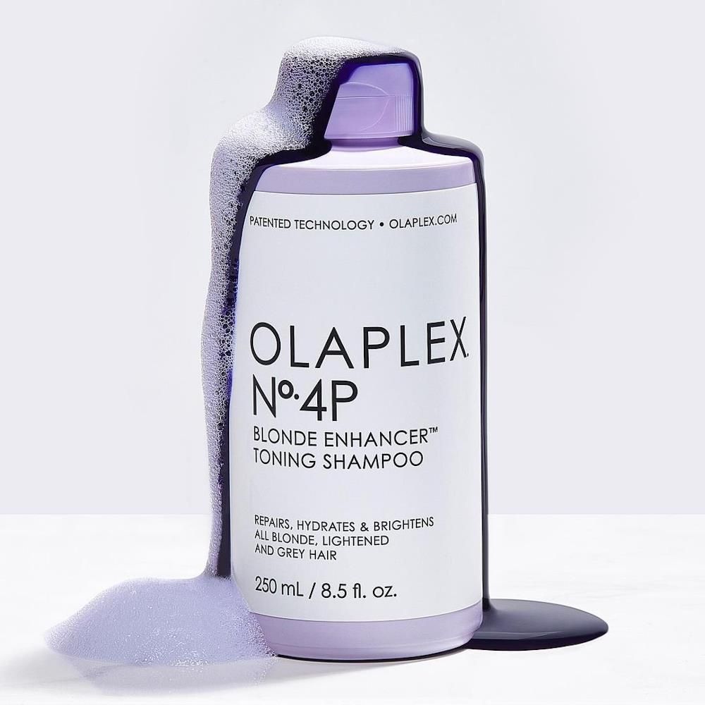 Olaplex No.4P Blonde Enhancer Toning Shampoo Fioletowy szampon do włosów blond 250ml - zdjęcie 5 Olaplex No.4P Blonde Enhancer Toning Shampoo Fioletowy szampon do włosów blond 250ml