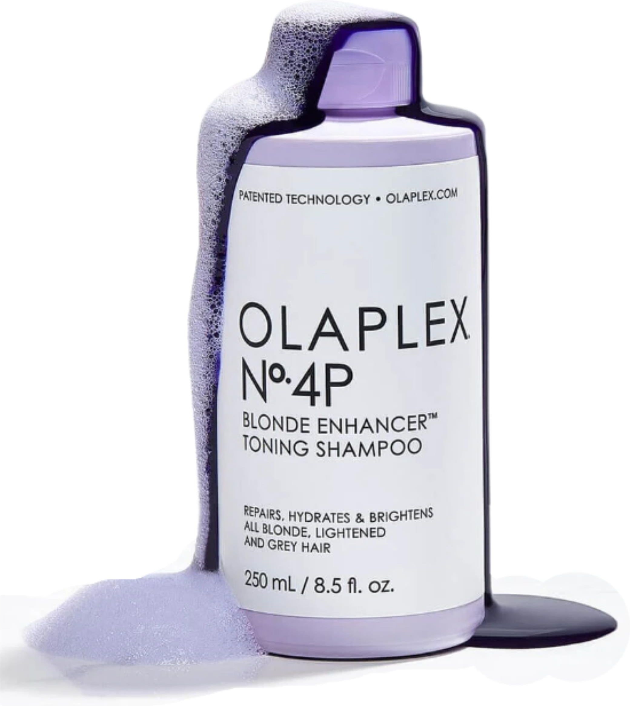 Olaplex No.4P Blonde Enhancer Toning Shampoo Fioletowy szampon do włosów blond 250ml - zdjęcie 6 Olaplex No.4P Blonde Enhancer Toning Shampoo Fioletowy szampon do włosów blond 250ml