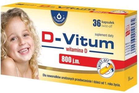 Oleofarm D-Vitum D 800 j.m., 30 kaps