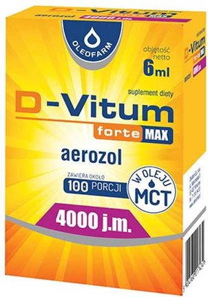 Oleofarm D-Vitum Forte Max 4000 j.m., aerozol, 6 ml