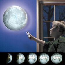 Lampa Kinkiet Ścienna Księżyc Z Pilotem Fazy Moon - Lampki dziecięce