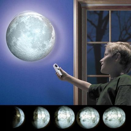 Lampa Kinkiet Ścienna Księżyc Z Pilotem Fazy Moon