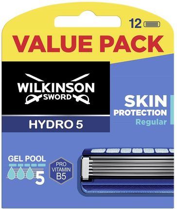 Wilkinson Hydro 5 Skin Protection Regular zapasowe ostrza do maszynki do golenia dla mężczyzn 12szt