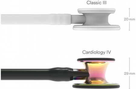 Littmann Stetoskop Cardiology Iv 6240 Kardiologiczny High Polish Rainbowfinish Przew.Czarn,Trzon Smoke,Lira Smoke