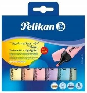 Herlitz Zakreślacze Pelikan 490 6 Kolorów Pastell