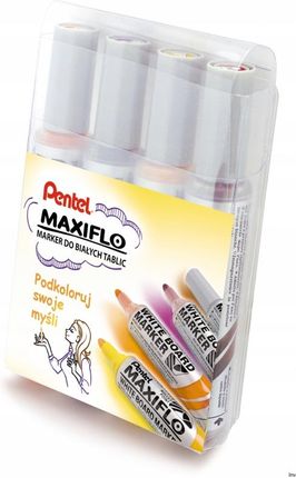 Pentel Markery Suchościeralne Maxiflo (4 Sztuki) Fiolet/B