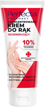Perfecta Skoncentrowany regenerujący krem do rąk 10% Niacynamid+ Gliceryna 75 ml