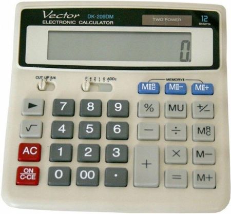 Vector Kalkulator Biurowy Kav Dk-209Dm Gray 12-Cy