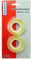 Schemat Taśma Klejąca Biurowa 18Mm X 33M Op. 2 Szt
