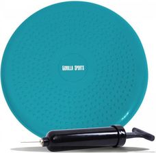 Zdjęcie Poduszka sensomotoryczna turkusowa Gorilla Sports + pompka - dba o zdrowy kręgosłup - Boguchwała