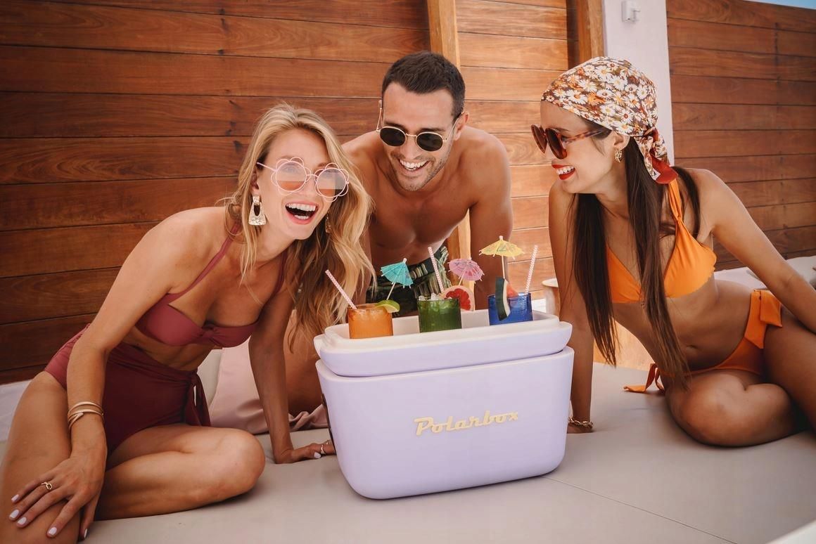 фото Портативний холодильник Polarbox Retro 20L Blue