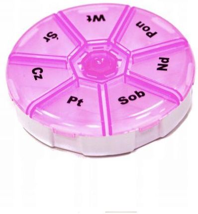 Rea Tape Pudełko na tabletki Okrągłe Różowe