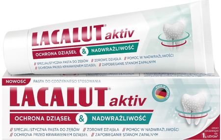 Zdrovit Lacalut Pasta Do Zębów Activ&Sensitiwe Ochrona Dziąseł&Nadwrażliwość 75ml