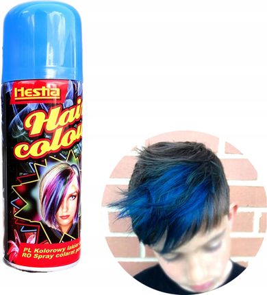 Farba w spray'u do włosów Zmywalna Niebieska