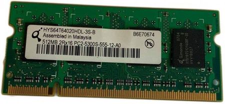 OEM PAMIĘĆ RAM QIMONDA 512MB DDR2