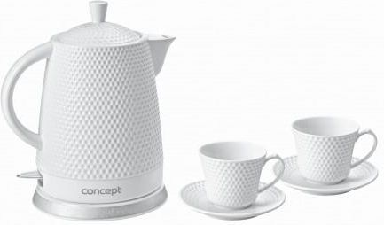 Concept Ceramiczny 1,5 Litra Z Dwoma Filiżankami I Spodkami RK0040
