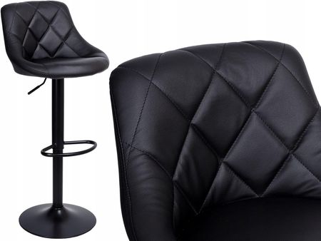 Krzesło Barowe Cydro Black Czarne