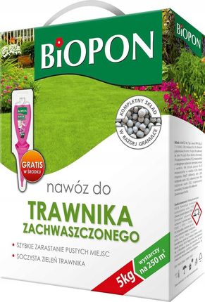 Biopon Nawóz Do Trawnika Zachwaszczonego 5Kg