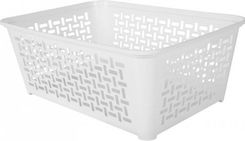 Zdjęcie Koszyk Ażurowy Domino 4 Biały 364X258X140Mm Plastikowy - Opole