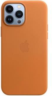 Apple Skórzane etui iPhone 13 Pro Max złocisty brąz
