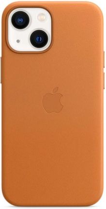 Apple Skórzane etui iPhone 13 mini złocisty brąz