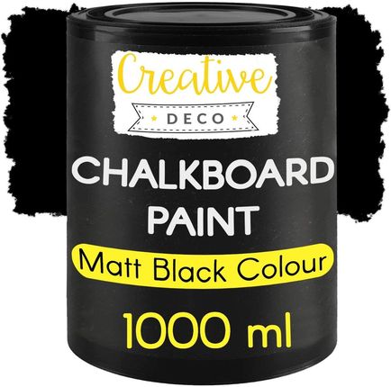 Creative Deco Farba Tablicowa Czarna 1000 Ml