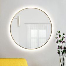 Zdjęcie Balticadesign Lustro Okrągłe Podświetlane Bright W Złotej Ramie 100 Cm 2838 - Sopot