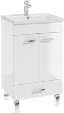 Zdjęcie Szafka Stojąca Z Umywalką Norman D50 2 Biały Połysk 11837 - Żnin