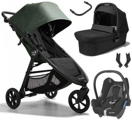 Baby Jogger City Mini Gt2 Briar Green Głęboko Spacerowy + Fotelik