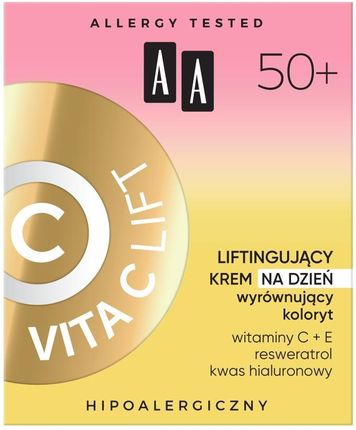 Krem AA Vita C Lift 50+ liftingujący wyrównujący koloryt na dzień 50ml