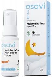 Aerozol OSAVI Melatonina z Passiflorą Spray Doustny o smaku Czarnej porzeczki 1mg 25ml