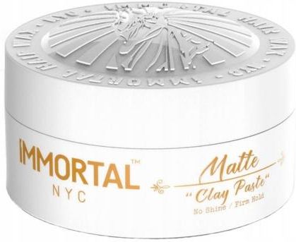 Immortal Pomada Glinka pasta do włosów NYC Matte Clay Paste 150 ml