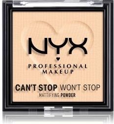 NYX Professional Makeup Can’t Stop Won’t Stop Mattifying Powder kompaktowy puder 02 Light 6 g